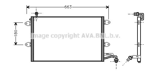 AVA QUALITY COOLING Lauhdutin, ilmastointilaite VW5143